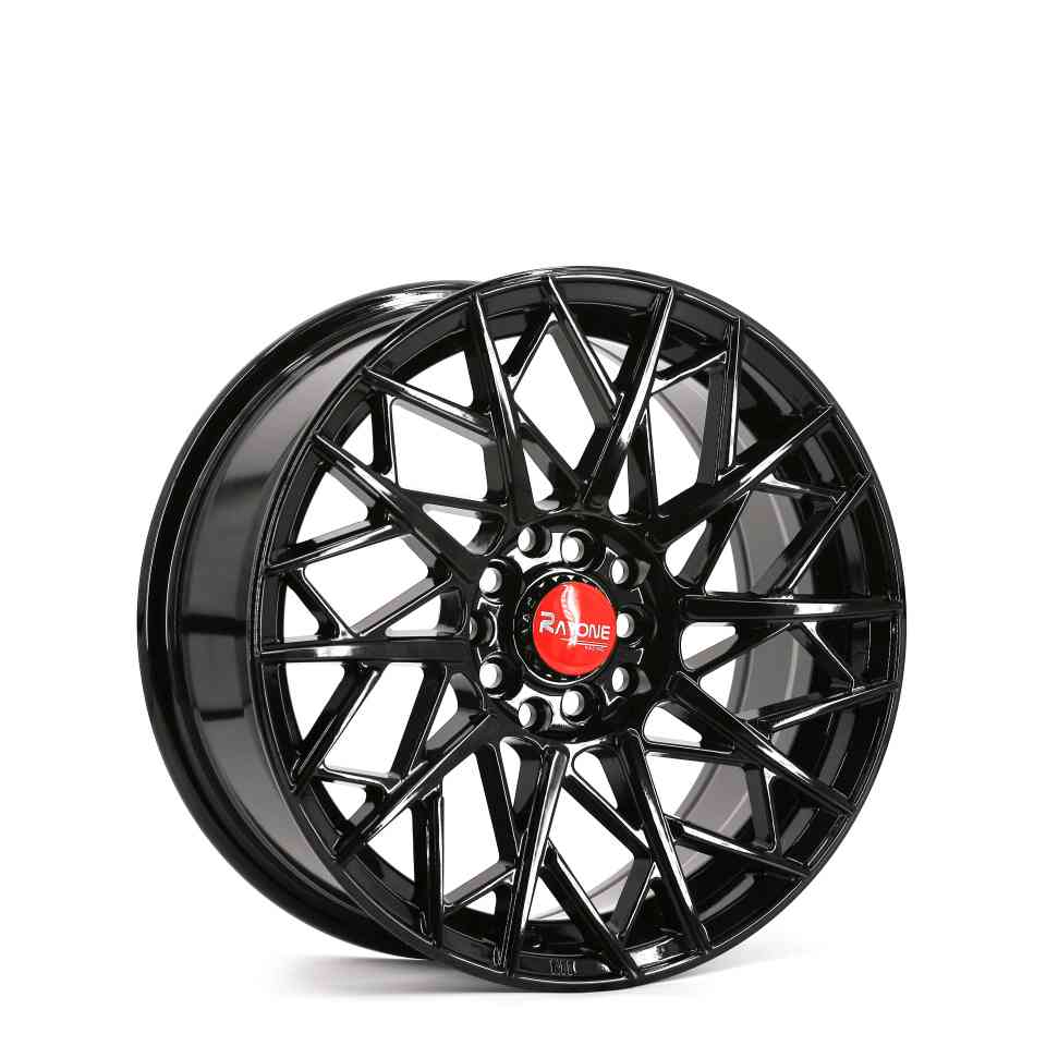 Rayone Racing 682 15inch 16inch 17inch Matt Black Mesh Design Car Wheels